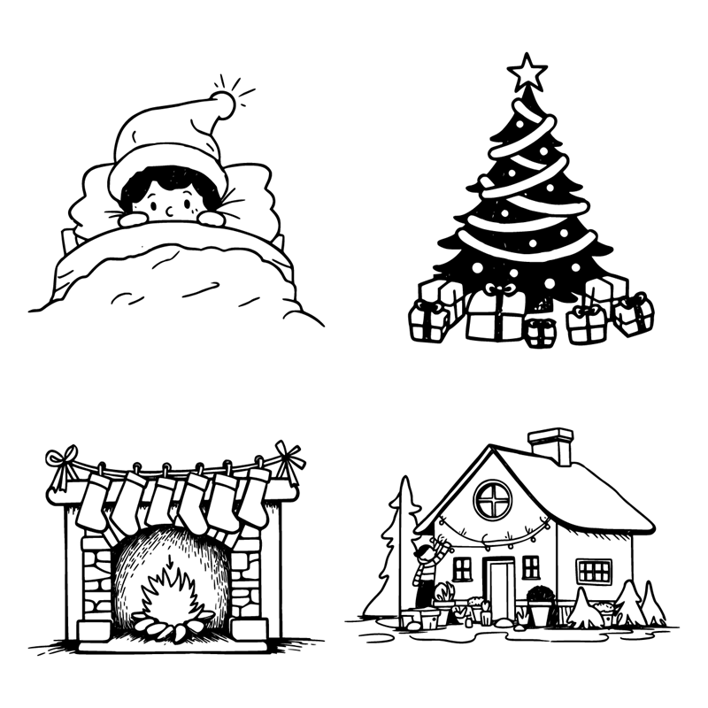 Clippy Christmas Illustrations pack hero image